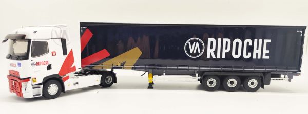 ELI118313 - RENAULT T High 4x2 2021 met Tautliner aanhangwagen dekzeil bedekt 3 Assen - Transports RIPOCHE - 1