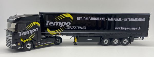 ELI118373 - DAF XG 4x2 met tautliner aanhangwagen 3 Assen - Transport TEMPO - 1