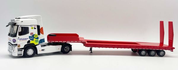 ELI118538 - RENAULT T 480 4x2 met 3-assige machinetransporter VERMEESCH Transports - 1