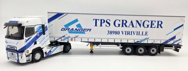 ELI118619 - RENAULT T High 2023 4x2 met 3-assige gesloten aanhanger TPS GRANGER - 1