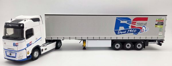 ELI118633 - VOLVO FH Aero 4x2 met huifoplegger, 3 assen, ROUILLE & COULON - 1