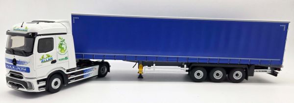 ELI118635 - MERCEDES-BENZ E Actros 600 4x2 met 3-assige gesloten aanhanger ALLAN Transport - 1