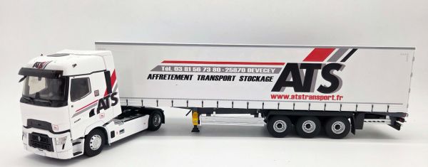 ELI118651 - RENAULT T High 4x2 met 3-assige schuifzeiltrailer - ATS Transport - 1
