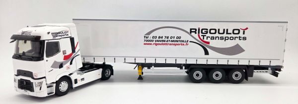 ELI118652 - RENAULT T High 4x2 met 3-assige schuifzeiltrailer - RIGOULOT Transport - 1