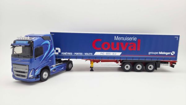 ELI118705 - Volvo FH 4x2 uit 2020, GRANDCOLAS met 3-assige tautliner-trailer, COUVAL Menuiserie - 1