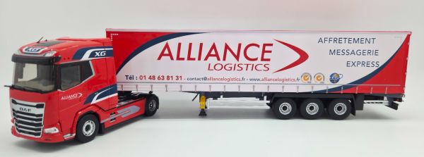 ELI118790 - DAF XG 4x2 met 3-assige oplegger met zeilen ALLIANCE LOGISTICS - 1