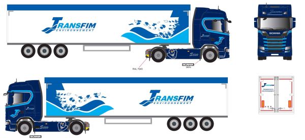 ELI118798 - SCANIA 500 S 4x2 met 3-assige graankipper TRANSFIM - 1