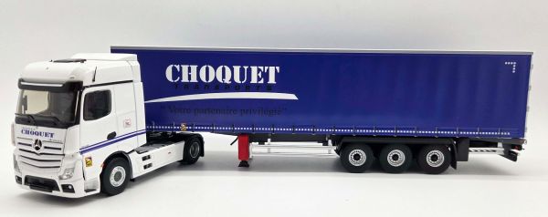 ELI118884 - MERCEDES-BENZ Actros 5 4x2 met 3-assige schuifzeiloplegger (Transports CHOQUET) - 1