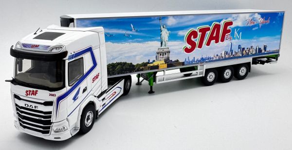 ELI118932 - DAF XG 4x2 met 3-assige Chereau-koeloplegger – Transports STAF – 
