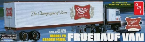 AMT1234/06 - 40 voet container met 2 assen - MILLER BEER om te monteren en te schilderen - 1