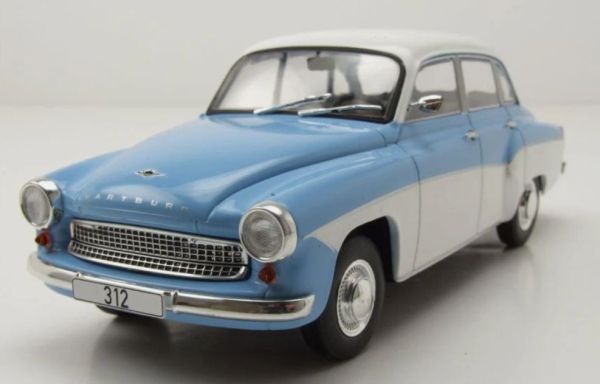 WBXWB124242 - WARTBURG 312 1965 Lichtblauw en wit - 1