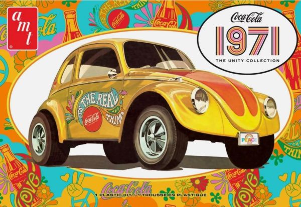 AMT1284M/12 - VOLKSWAGEN Superbug 1971 - COCA-COLA om te monteren en te schilderen - 1