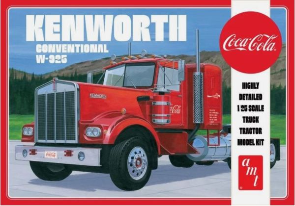 AMT1286/06 - KENWORTH Conventional W-925 6x4 - COCA-COLA om te monteren en te schilderen - 1