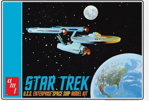 AMT1296/12 - U.S.S. Enterprise Space Ship - STAR TREK om te assembleren en te schilderen - 1
