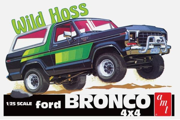 AMT1304/12 - FORD Bronco 4x4 1978 - Wild Hoss om te assembleren en te schilderen - 1