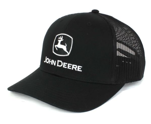 1308-3345-BK - Zwarte pet met mesh achterkant JOHN DEERE - 1