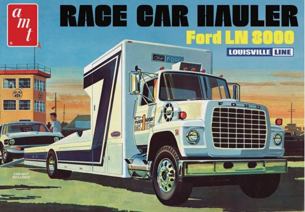 AMT1316/06 - FORD LN 8000 racewagen-sleepwagen om te monteren en te schilderen - 1