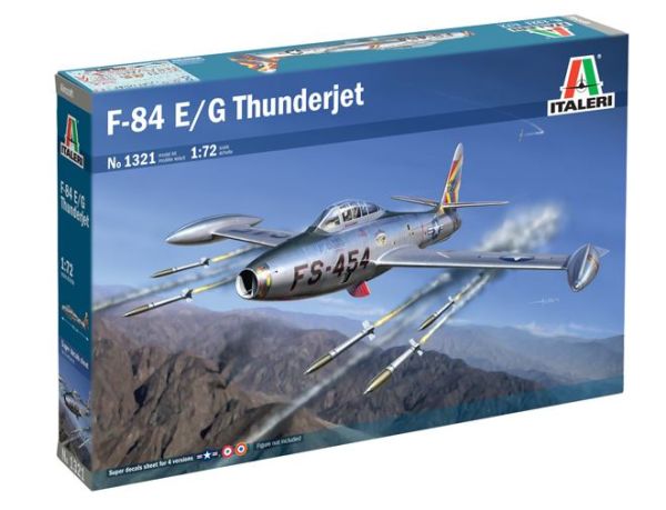 ITA1321 - REPLUBLIC F-84 G Thunderjet bommenwerper om te assembleren en te schilderen - 1