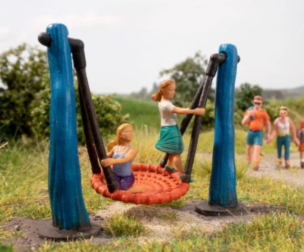 NOC13402 - Vogelnestschommel met microbeweging - 7,6 x 3,6 x 7,5 cm - 1