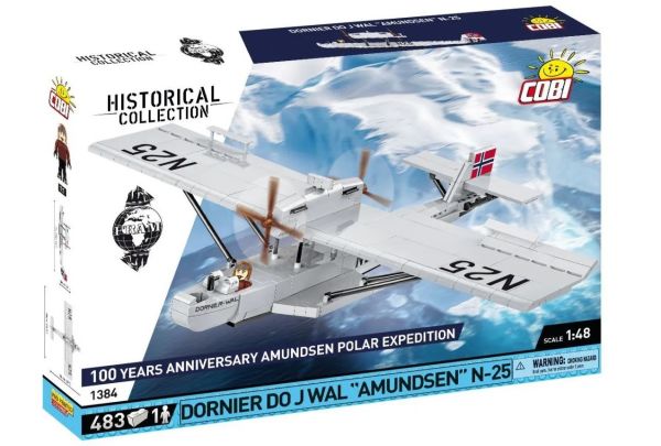 COB1384 - Watervliegtuig DORNIER DO JA WAL - AMUNDSEN nr. 25 - 483 onderdelen - 1