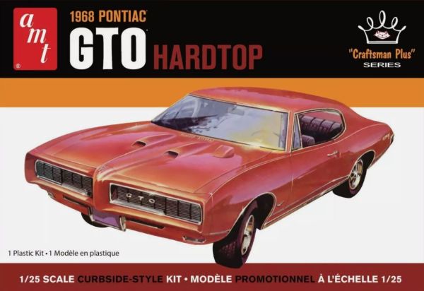 AMT1411M/12 - PONTIAC GTO Hardtop 1968 om te monteren en te schilderen - 1
