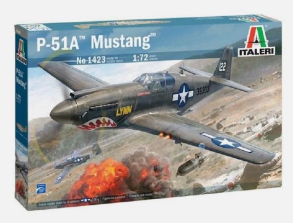 ITA1423 - MUSTANG P-51A Militair vliegtuig om te monteren en te beschilderen - 1