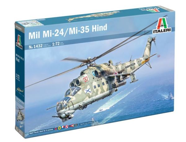 ITA1432 - MIL Mi-24 / Mi-35 Hind helikopter om te assembleren en te schilderen - 1
