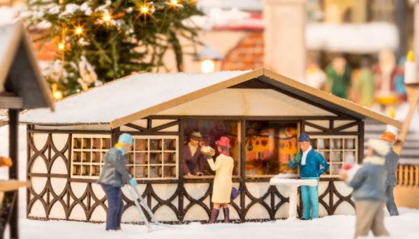 NOC14392 - Kerstmarktkraam - 8 x 5 cm - 1