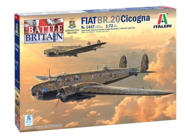 ITA1447 - FIAT BR.20 Cicogne bommenwerper om te assembleren en te schilderen - 1