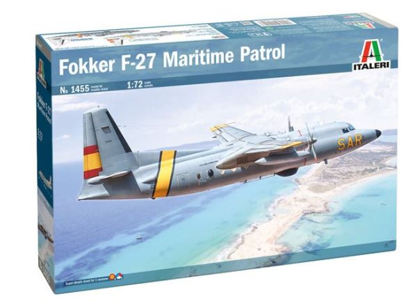 ITA1455 - FOKKER F-27 Maritiem Patrouillevliegtuig om te assembleren en te schilderen - 1