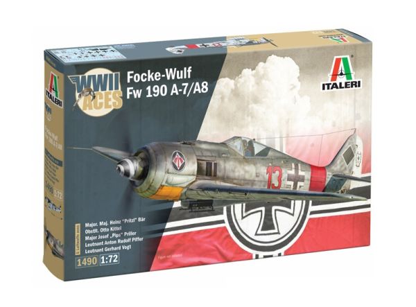 ITA1490 - FOCKE-WULF FW-190 A-8/F militair vliegtuig om te assembleren en te schilderen - 1