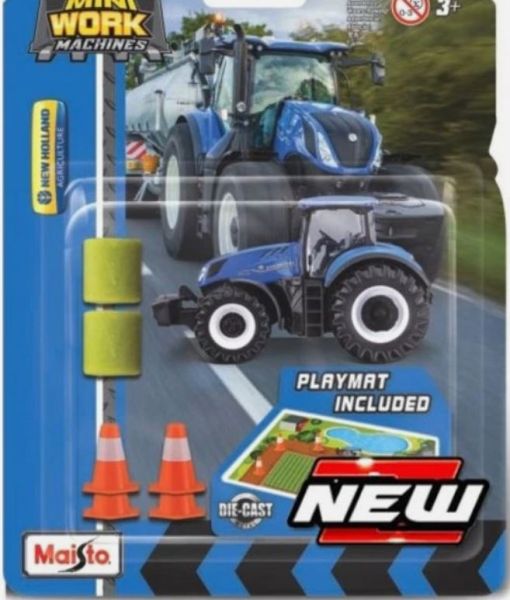 MST15592N - Set mini-werkvoertuigen - NEW HOLLAND T7  met accessoires in blisterverpakking - 1