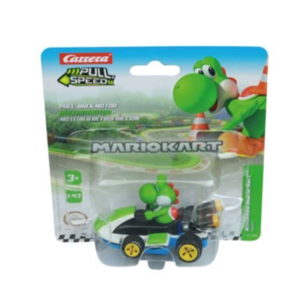 CARRERA15818316 - Frictiekart MARIO KART in blisterverpakking - Yoshi - 1