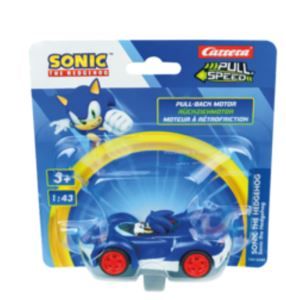 CARRERA15818325 - Frictieauto SONIC the Hedgehog in blisterverpakking - blauw - Sonic - 1