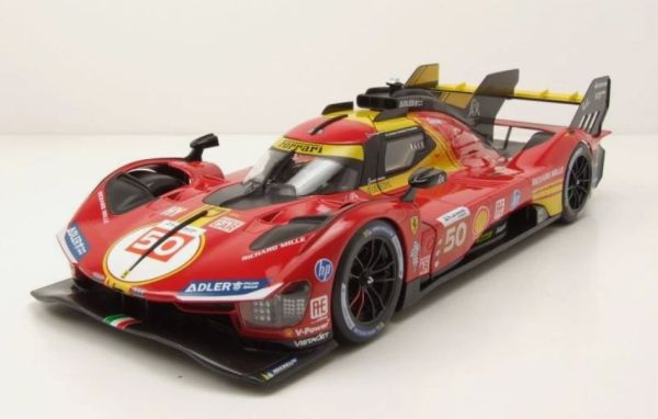 BUR16303-50 - FERRARI 499P Turbo V6 #50 Team Ferrari Kampioen van de 24 uur van Le Mans 2024 A.FUOCO / M.MOLINA / N.NIELSEN - 1