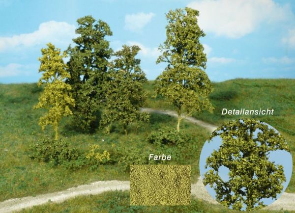 HEK1671 - 15 Bomen en heesters van natuurlijke vezels - middengroen - 1