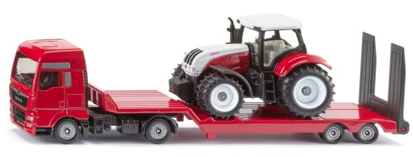 SIK1764 - MAN Lkw 4x2 met dieplader en STEYR CVT 6230 - 1