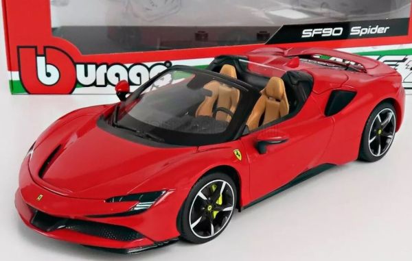 BUR18016 - FERRARI SF90 Spider 2020 rood - 1