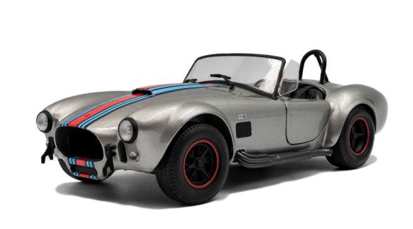 SOL1804913 - SHELBY Cobra 427 MKII Solido Works M Racing 1965 Zilver - 1