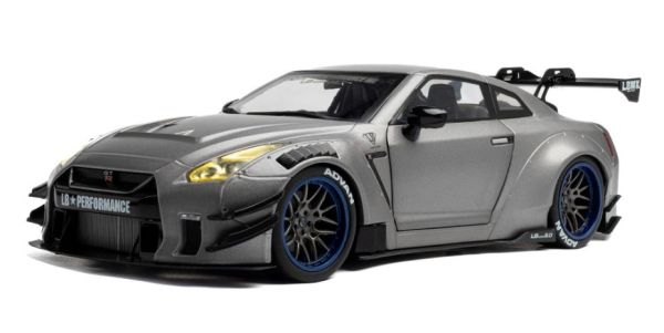 SOL1805815 - NISSAN GT-R met Liberty Walk Body Kit 2.0 2023 Zilver - 1