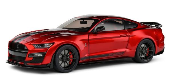 SOL1805914 - SHELBY Mustang GT500KR 2023 Rood met zwarte strepen - 1
