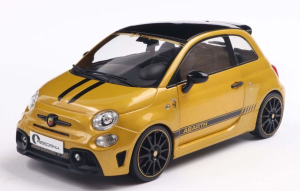 SOL1811306 - FIAT F595 Abarth 2024 geel - SOLIDO WORKS - 1