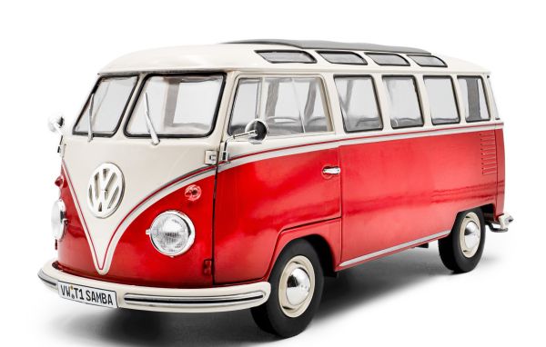 SOL1813402 - VOLKSWAGEN Type 1 Samba 1962 rood en wit - 1
