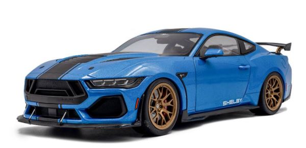 SOL1813802 - SHELBY Mustang Super Snake 2025 Metallic Blauw - 1