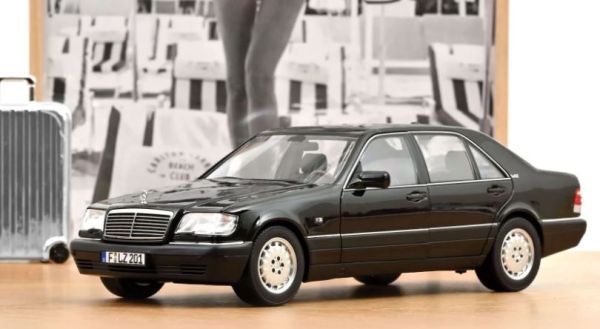 NOREV183045 - 1997 Mercedes-Benz S600 Obsidian Black Metallic - 1
