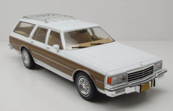 MOD18475 - CHEVROLET Caprice Estate Wagon 1985 Wit en Bruin - 1