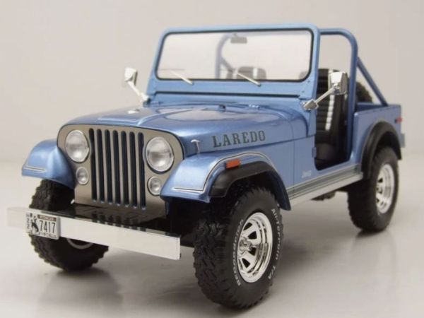 MOD18553 - JEEP CJ-7 Laredo 1980 Metallic Blauw - 1