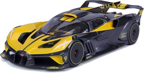 BUR11047Y - BUGATTI Bolide Zwart en Geel - 1