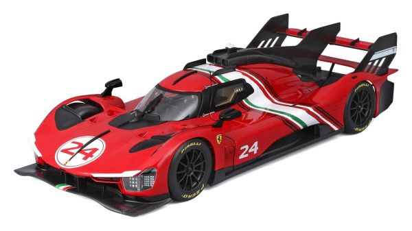 BUR16302 - FERRARI Racing 499P Modificata #24 Rood - 1