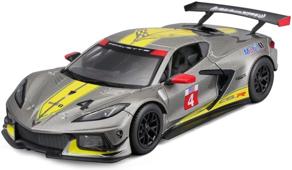BUR28024 - CHEVROLET Corvette C8R #4 2020 – Grijs en geel - 1